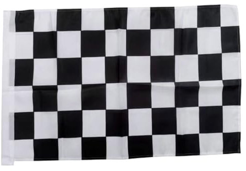 BESPORTBLE Rennflagge Kleine Fahnen Rennwagenfahnen Zielflagge Fahrradfahnen Kleine Fähnchen Handgehaltene Flagge Tragbare Autoflaggen Flagge „rennen Flagge Für Polyester Gitter