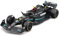 Bburago - Mercedes AMG Petronas W14 Lewis Hamilton #44 2023 - Maqueta Realista de Coche a Escala 1:43, conducido por Lewis Hamilton, Licencia Oficial Mercedes, Edad Recomendada 3+ años
