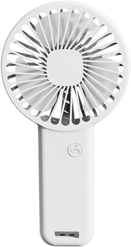 2024 new Handheld Portable Fan,USB Rechargeable Personal Fan With Mobile phone bracket function, Battery Operated Small Fan with 3 Speeds for Travel/Commute/Makeup/Office-white