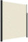 vidaXL Tenda da Sole Laterale Retrattile Crema 220x600 cm
