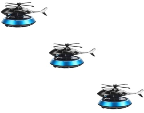 Gatuida 3stücke Solarbetriebenes Auto-luftdiffusor- Kreativer Helikopter-autodekor Für Frischen Duft Im Innenraum Passend Für Fahrzeugtypen Elegantes Design Farbverlauf Ohne Duftstoff