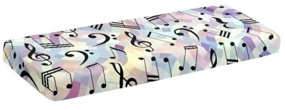 Nopersonality Music Note Keyboard Piano Cover 61 Keys Full Cover Piano Keyboard Accessories Waterproof Piano Keyboard Dust Cover Fits Keyboards 61-88 Keys