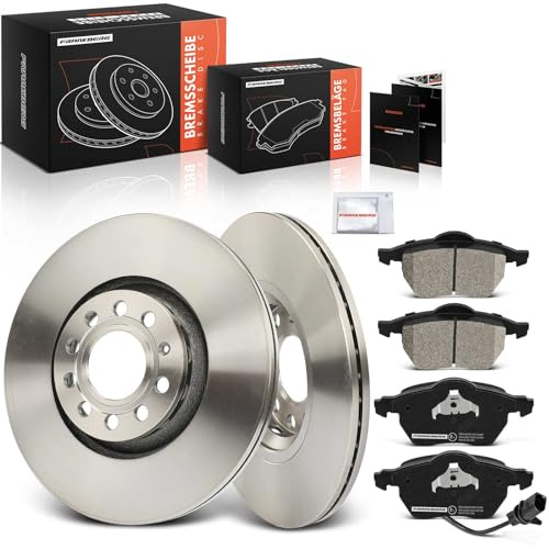Frankberg Bremsensatz inkl. 2x Bremsscheiben + 4x Bremsbeläge Vorne | Kompatibel mit A4 8E2 A4 Avant 8E5 Exeo ST 3R5 A6 4B2 4B4 A4 Avant 8ED Replace# 8E0698151F