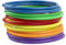 WOFEU 12 Stück Kunststoff Toss Ringe für Ring Toss Spiel,Klein Toss Ringe Drinnen draußen Kinder Target Übungsspiele, Party Favor Spiele, Karneval, Garten (6 Farben-12cm)