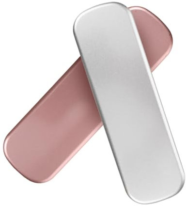 Anneome 2stücke Metall Stiftetui Langlebig Kratzfest Federmäppchen Mit Weichem Innenfutter Tragbar Kompakt Für Büro Schule Jugendliche Silber