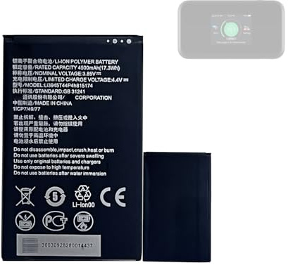 HIGHAKKU Batteria di ricambio Li3945T44P4H815174 4500mAh compatibile con MU5001 5G TelstraPortable WiFi Router Modem Hotspot