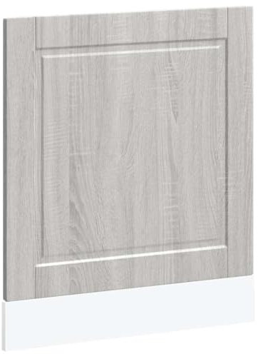 vidaXL Geschirrspülerblende Porto Grau Sonoma 60x1,5x67 cm, Geschirrspüler Frontblende, Geschirrspüler-Verkleidung, Geschirrspülerfront