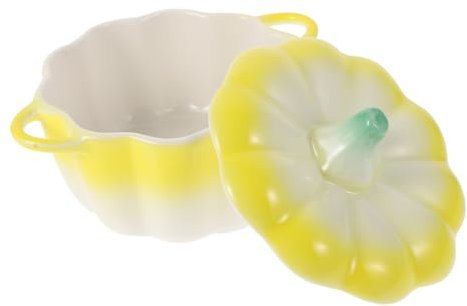 Cabilock Cuenco De Cerámica De Postre Frutero Creativo Tazón De Calabaza Al Horno Perfecto Para Servir Frutas