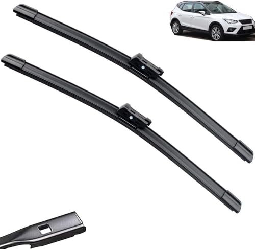 Coche Escobilla Limpiaparabrisas para Seat Arona 2017-2023 Juego de Parabrisas Escobillas Parabrisas Ventana Cepillo de Lluvia