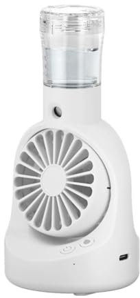Portable Table Misting Fan, 2 In 1 Spray and Fan Combination, Rechargeable Battery Spray Operated Fan S Foldable, Mist Water