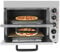 Forno elettrico per pizza a doppio piano, 3000 W, 220 V, con controllo della temperatura e timer, in acciaio inox, per la casa, il ristorante e la pizzeria, con pietra cordierite e resistente al