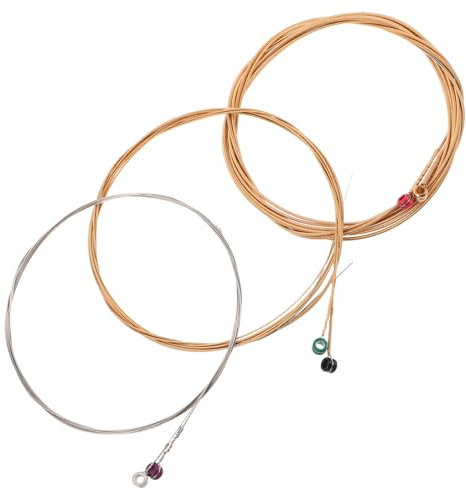 Kisangel Juego De 6 Cuerdas Para Guitarra Acústica De Metal 80 Cobre (011), Kit Para Principiantes y Profesionales, Accesorios Resistentes Para Guitarra Folk Actuaciones y Ensayos