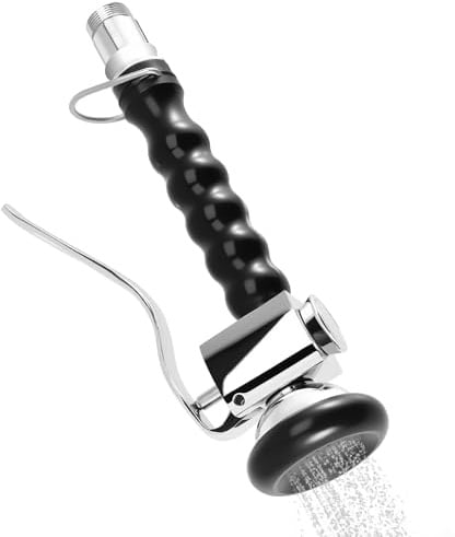 Pre Rinse Kitchen Tap Spray Head, High Pressure Pull Down Swivel Commercial Sink Faucet Sprayer Head Valve Replacement, Pre Rinse Sprayer with Handle Grip for Restaurant Industrial Faucet