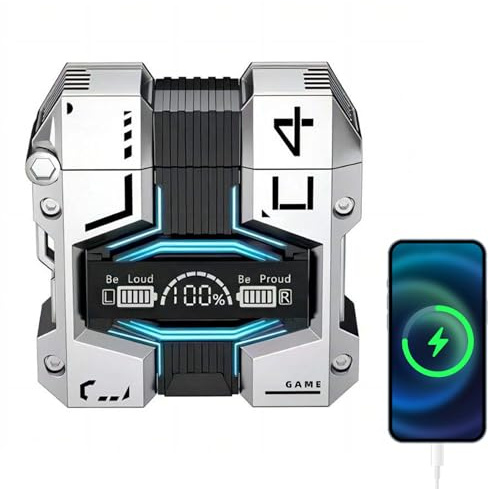 Wireless Earbuds - Cool Design Mini Earbuds, Ergonomic Fit Headphones | Affiolo Sports & Exercise Waterproof Sweatproof, Powerful Stereo Sound in Earbuds for Workouts