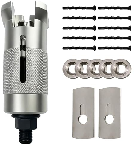 Professioneller Türöffnungswerkzeug Set Edelstahl Nagelabzieher mit Schrauben Zugplatten & Dichtungsringen Lock Picking Tool Set für Alle Arten von Schlössern, Schließzylinder Schnell Lockpicking