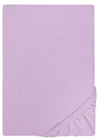biberna Jersey-Spannbetttuch 0077155 Viola 1x 180x200 cm - 200x200 cm