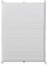 vidaXL White Plisse Blind 40x200 cm | Wave-Inspired Pleated Design | Adjustable Sun and Vision Shield | Clamping Holder Installation | Variety Easy Care and Maintenance