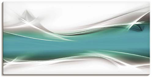 ARTLAND Wanddeko Leinwand Bilder Wandbild 100x50 cm Abstrakte Bilder Gegenstandslos T9FA