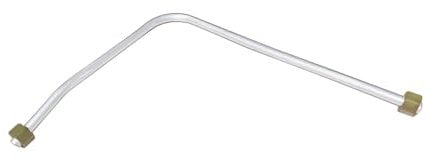 sourcing map Aluminum Luft Kompressor Auspuff Rohr Ersatz 530 Länge