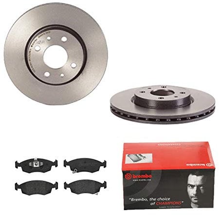 BREMBO BREMSSCHEIBEN Ø257 + BREMSBELÄGE VORNE FÜR FIAT PANDA LANCIA YPSILON 31