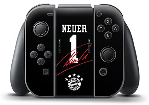 DeinDesign Skin kompatibel mit Nintendo Switch Controller Folie Sticker FC Bayern München FCB Manuel Neuer