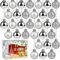Ruisita 36 Pieces 30 mm Christmas Balls Decoration Shatterproof Christmas Tree Baubles Mini Christmas Hanging Ball for Holiday Wedding Party Decoration