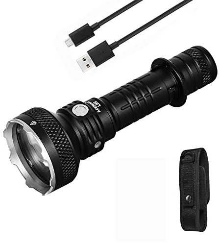 ACEBEAM L35 5000 Lumen LED Tactical Flashlight High Capacity USB-C Rechargeable 21700 Battery for Tactical, Hunting, Duty,Search and Outdoor Use