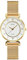 SKMEI Rechteckige Damenuhr, Roségold, Silber, Edelstahl, wasserdicht, luxuriös, analog, Schwarz, Leggings, Armband: