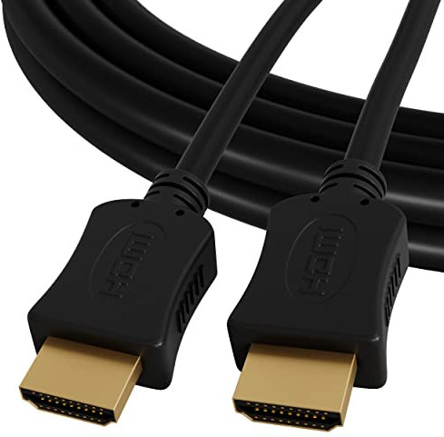 ConnectingU 2m Black 4K/3D HDMI Cable Male to Male with Ethernet, Compatible with PS5, Xbox Series S, Sky, Virgin Media, Blu-ray DVD Player