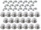 New Marine Tenax Lot de 20 pièces supérieures avec vis filetées M5 x 10 mm