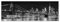 New York City Night Skyline Poster von Melanie Viola 180 x 60 cm Schwarz-Weiß Wandbilder Wanddeko