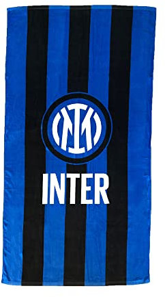 Inter Strandtuch aus Schaumstoff, 90 x 170, Logo, 100% Baumwolle, offizielles Produkt, Nerazzurra Grafik
