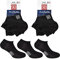 Renato Balestra 6 PAIA calze invisibili minicalze fantasmini sneackers Unisex Uomo e donna in cotone pettinato elasticizzato con tramatura traspirante made in Italy RB5000 Nero 35-38