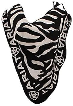 Ariat Bandana, Zebra Black