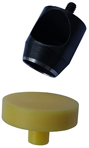 21 mm ISTA TOOLS -2-Teiliges Profi Lochwerkzeug, große Auswahl an Locheisen, Lochpfeife für Ösenpresse, Spindelpresse - zum stanzen und lochen Leder, Filz uvm. (28 mm -1/4-20 UNC Gewinde)