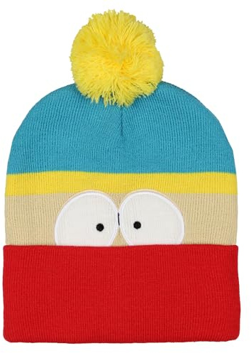 Bioworld South Park Strickmütze mit großem Gesicht, in 4 Ausführungen erhältlich, Cartman, Towelie, Kenny und Stan