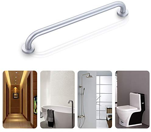 Badezimmer-Haltegriff aus Aluminium mit verdeckten Schrauben, Sicherheitsgriff für ältere Menschen und Behinderte für Dusche, Badewanne, WC, ohne Bohren und Bohren, gestrahlt (12/16/20 Zoll)