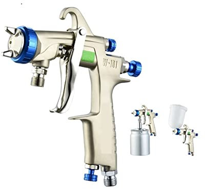 Rociador de pintura, Pistola Pulverizadora De Aire, Pistola Pulverizadora Manual 1,0/1,3/1,5, Pulverizador De Pintura, Tanque De Plástico De 400CC For Pintura De Coches para muebles, gabinetes, vallas