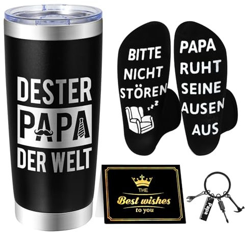 AWDK Regalo para papá, Día del padre, regalos para papá, regalos del día del padre, taza de 20 oz para el mejor papá del mundo