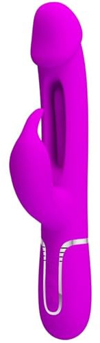 Pretty Love Kampas Rabbit Vibrator 3 in 1, Lila, Ø3,2x19,5 cm