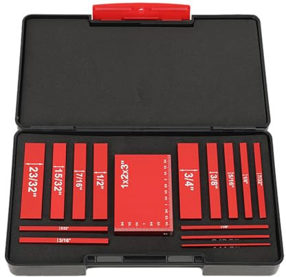 NICCOO Height Gauge Block Set High Precision Setup Bars Woodworking Measuring Tools with Storage Case for Router and Table Saw Accessories