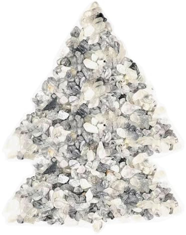 Txelegant 0,2 kg polierte Achatsteine, natürliche dekorative Steine für Außendekoration, Heimdekoration, Aquarium, Vasenfüller, DIY, handgefertigt, Bambus-Sukkulenten, Kaktus (schwarzer Kristall)