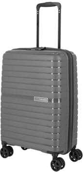 Travelite 4-Rad Handgepäck Koffer klein 36 Liter, Gepäck Serie TRIENT: Hartschalen Trolley erfüllt IATA-Bordgepäckmaß, 55 cm