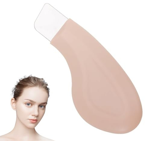 Nose Scraper, Blackhead Scraper, Pore Scraper, Sebum Remover Made of Silicone/Abs, Blackhead Removal Tool, Skin Spatula, Exfoliating Deep Cleansing Tool for Blackhead Pores Cleaning (Skin Color)