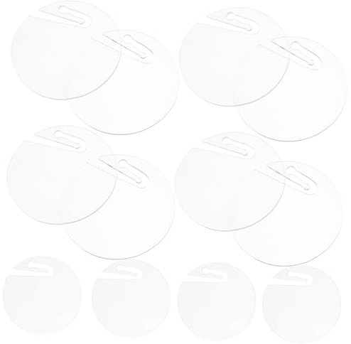 MAGICLULU 50piezas Etiquetas Acrílicas para Bebidas Dijes para Copas De Vino Marcadores Decorativos para Fiestas Etiquetas Redondas para Copas De Vino Marcadores Reemplazables para Eventos