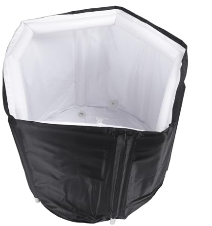 Bañera de hielo para deportistas, cubo para baño de hielo, bañera de hielo portátil de gran capacidad, bañera de hielo para interiores y exteriores