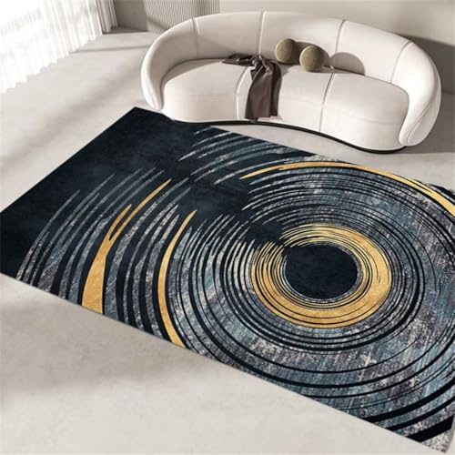 AITROMNI Living Room Carpet Waschbarer Teppich Läufer Grau blau Fuzzy Farbschema Jugendzimmer Teppich waschbar Polsterreinigungsmittel 200X300CM
