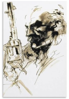 BNVJFNE Shalashaska Revolver Ocelot V2 MGS Sons Of Liberty Spiel Leinwand Poster Schlafzimmer Dekor Landschaft Büro Zimmer Dekor Geschenk 20 x 30 cm