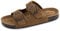 Isotoner Sandales Femme à Doubles Brides Ultra Confortables, Semelle intérieure Cuir