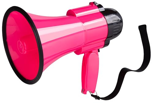 MyMealivos 30W Megafon Bullhorn eingebaute Sirene und 240er Aufzeichnung, Lautstärkeregelung für Innen- und Außenaktivitäten